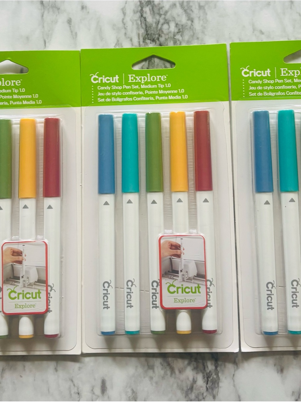 Cricut Explore Pen Set - Blue, Teal, Green, Yellow, Red